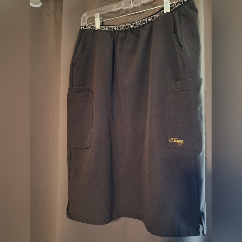 C.Saucy scrub skirts!